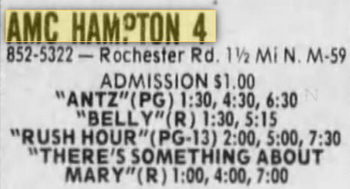 Hampton 4 Theatres - 1999 Ad As Amc (newer photo)